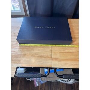 Ralph Lauren Navy Blue Large Magnetic Gift Box Gold Logo 17x11.5x3‎ Storage Box